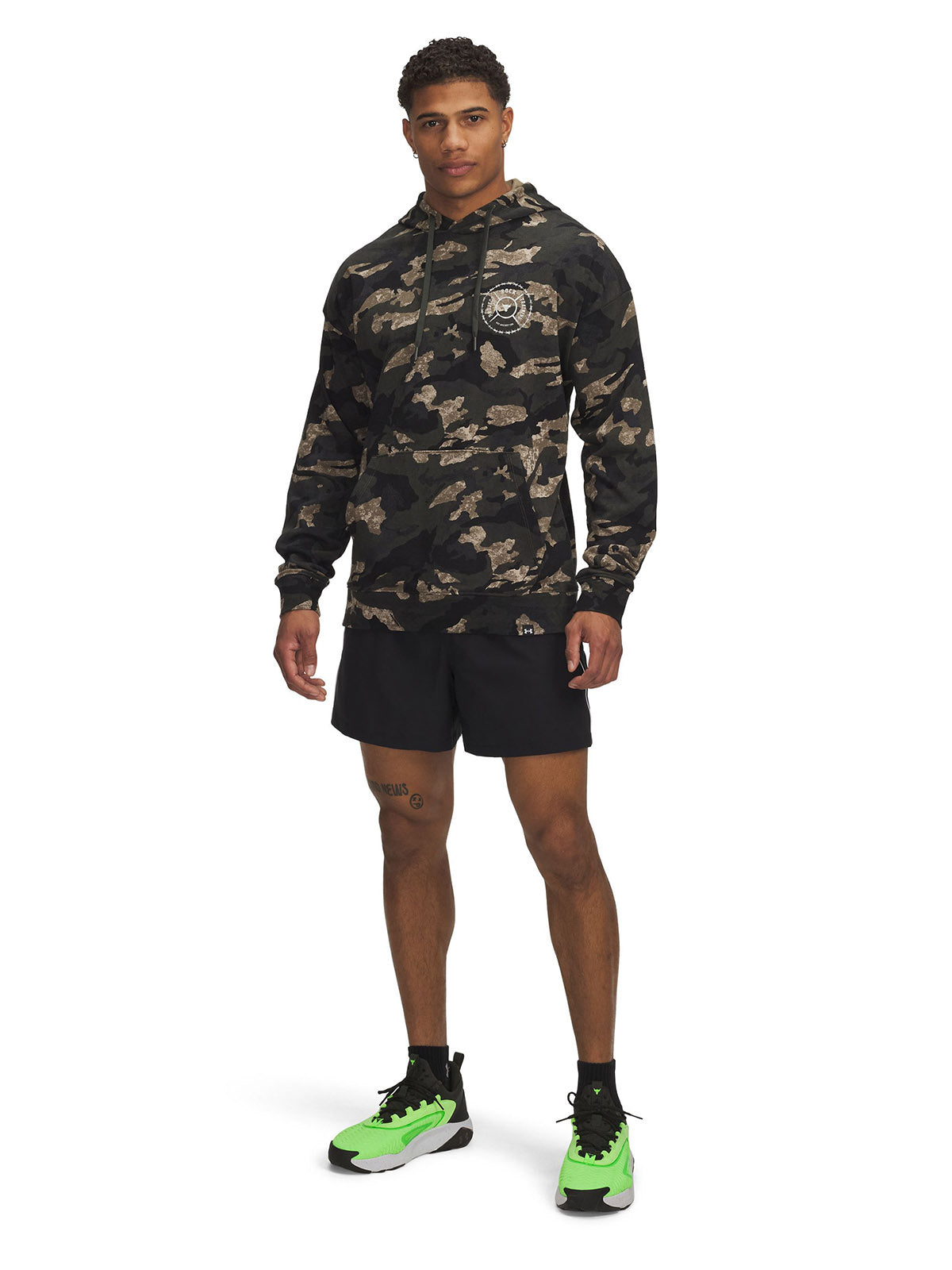 Polerón proyecto rock terry verde para hombre Under Armour