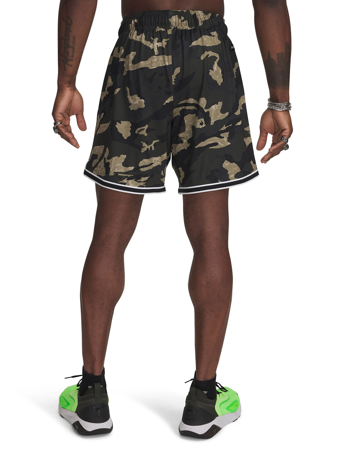 Shorts Project Rock mesh verde para hombre Under Armour