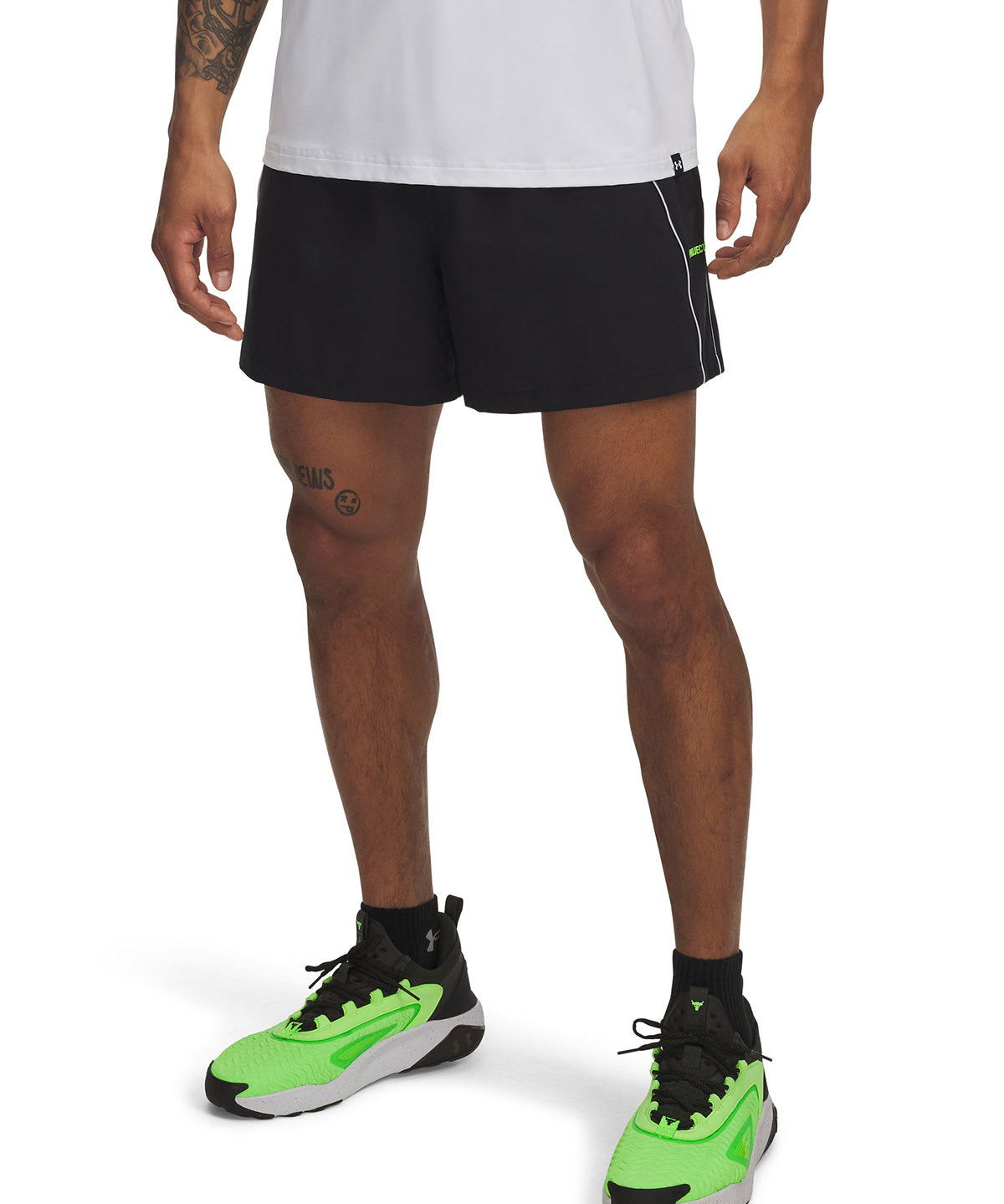 Shorts Project Rock negro para hombre Under Armour