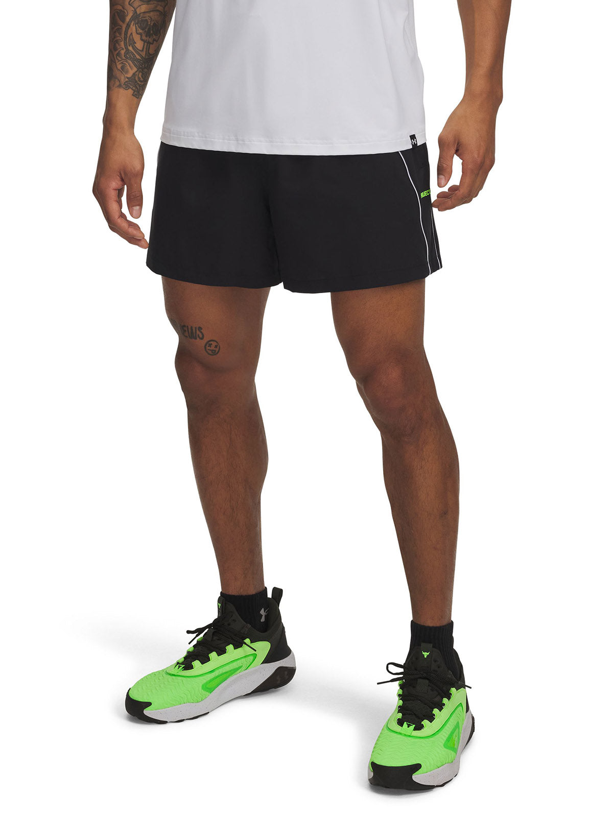 Shorts Project Rock negro para hombre Under Armour