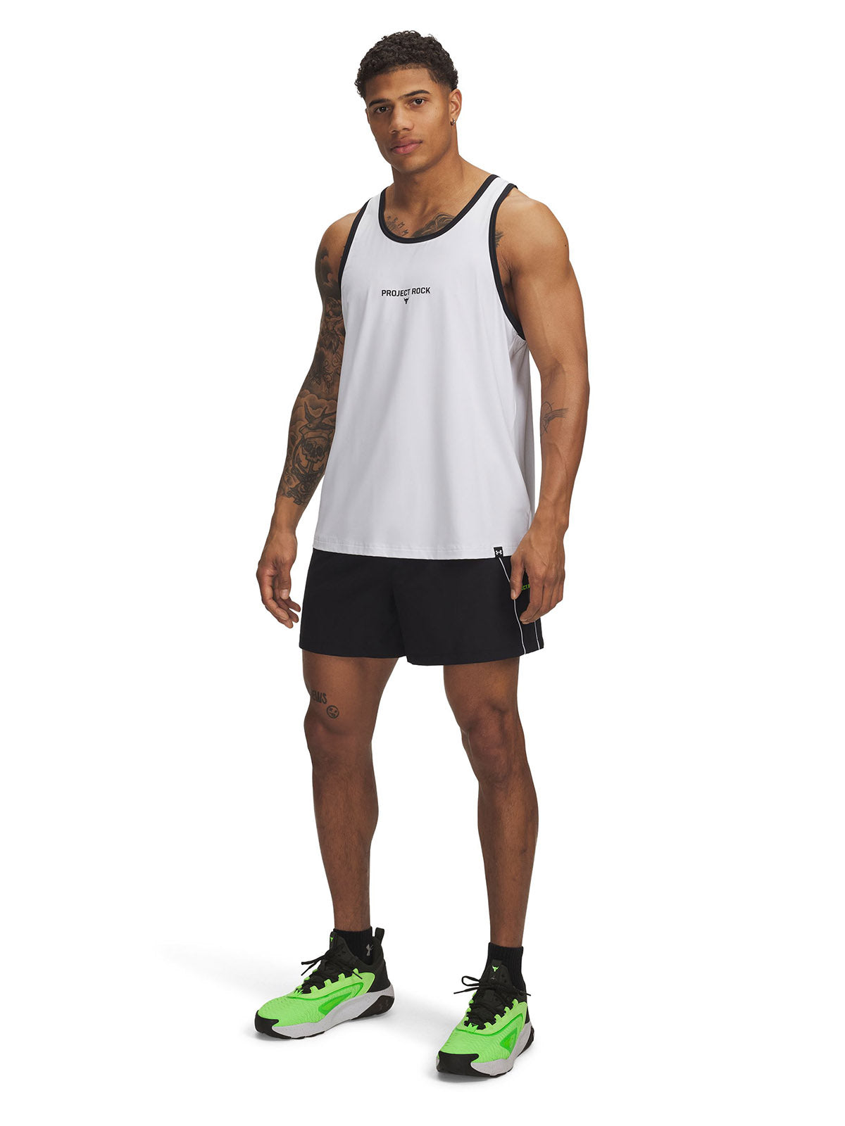 Shorts Project Rock negro para hombre Under Armour