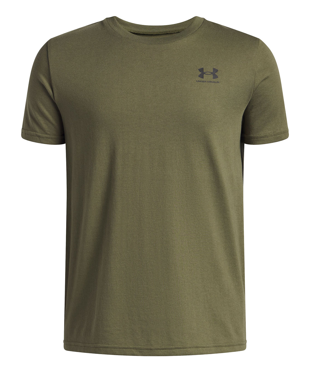 Polera manga corta Lifestyle para Niño Left chest Verde Under Armour