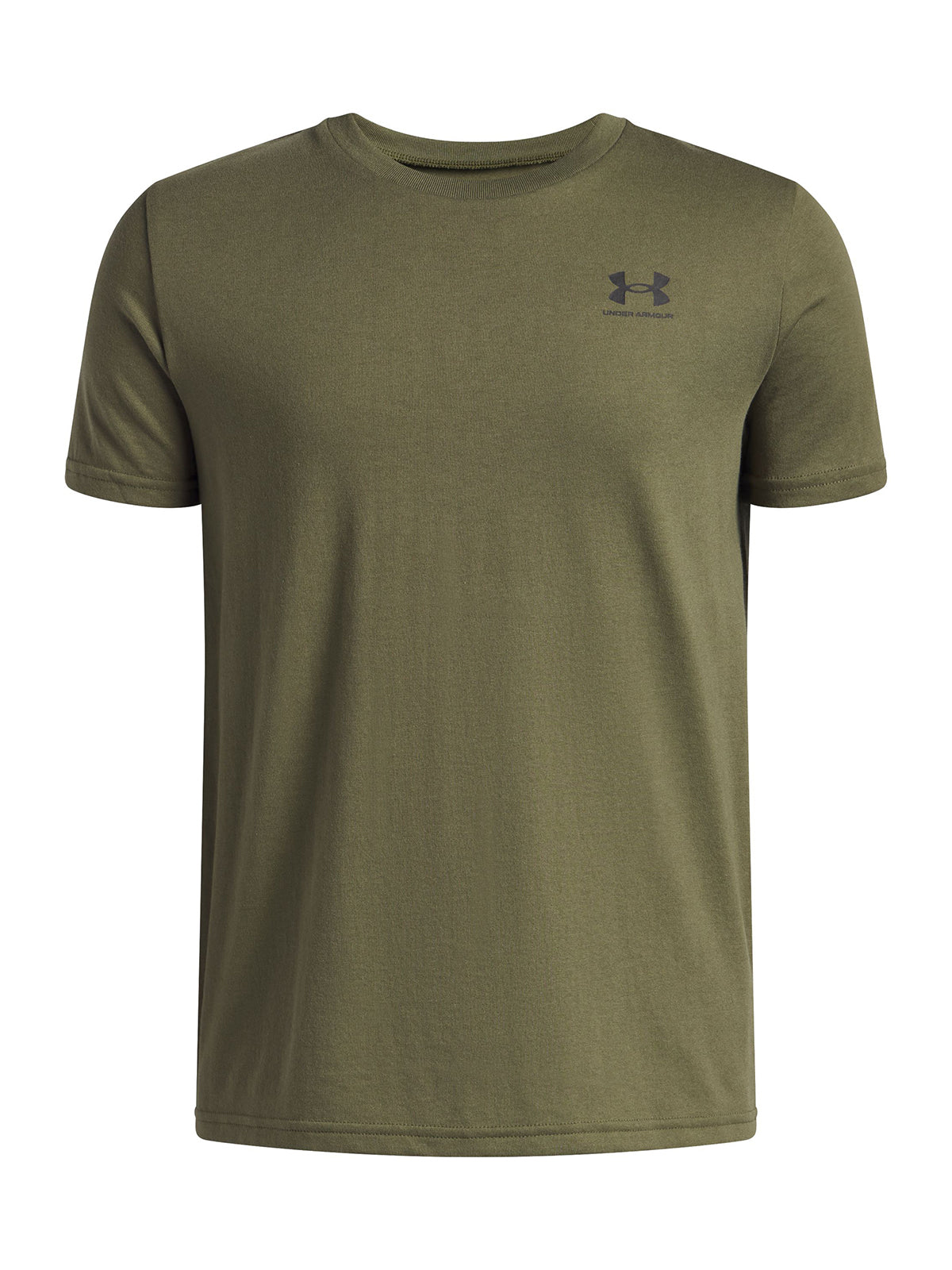 Polera manga corta Lifestyle para Niño Left chest Verde Under Armour