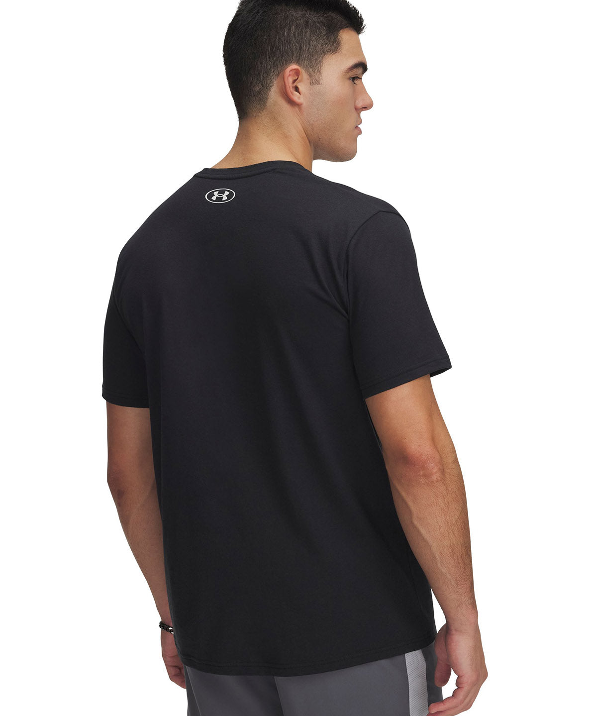 Polera manga corta Project Rock negro para hombre Under Armour
