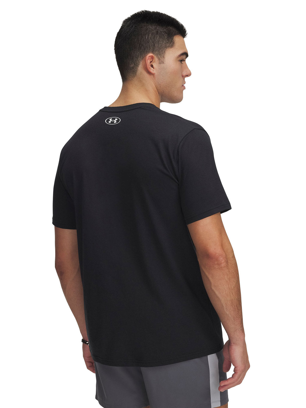 Polera manga corta Project Rock negro para hombre Under Armour