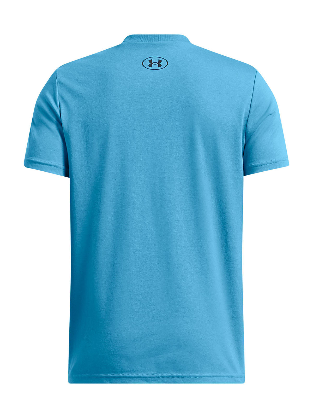 Polera manga corta Under Armour varsity azul para niño