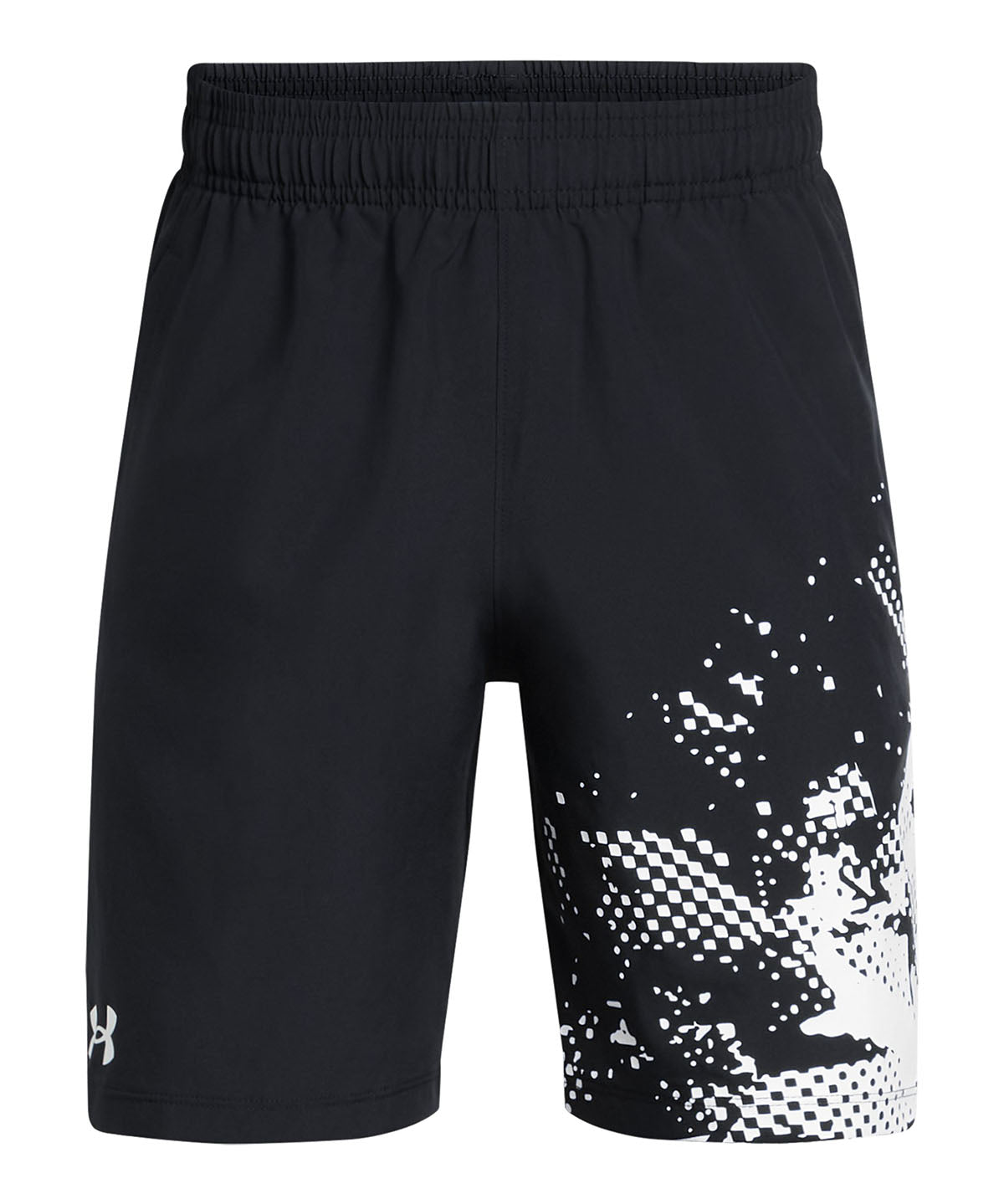 Shorts UA Tech Woven Graphic negro para niño