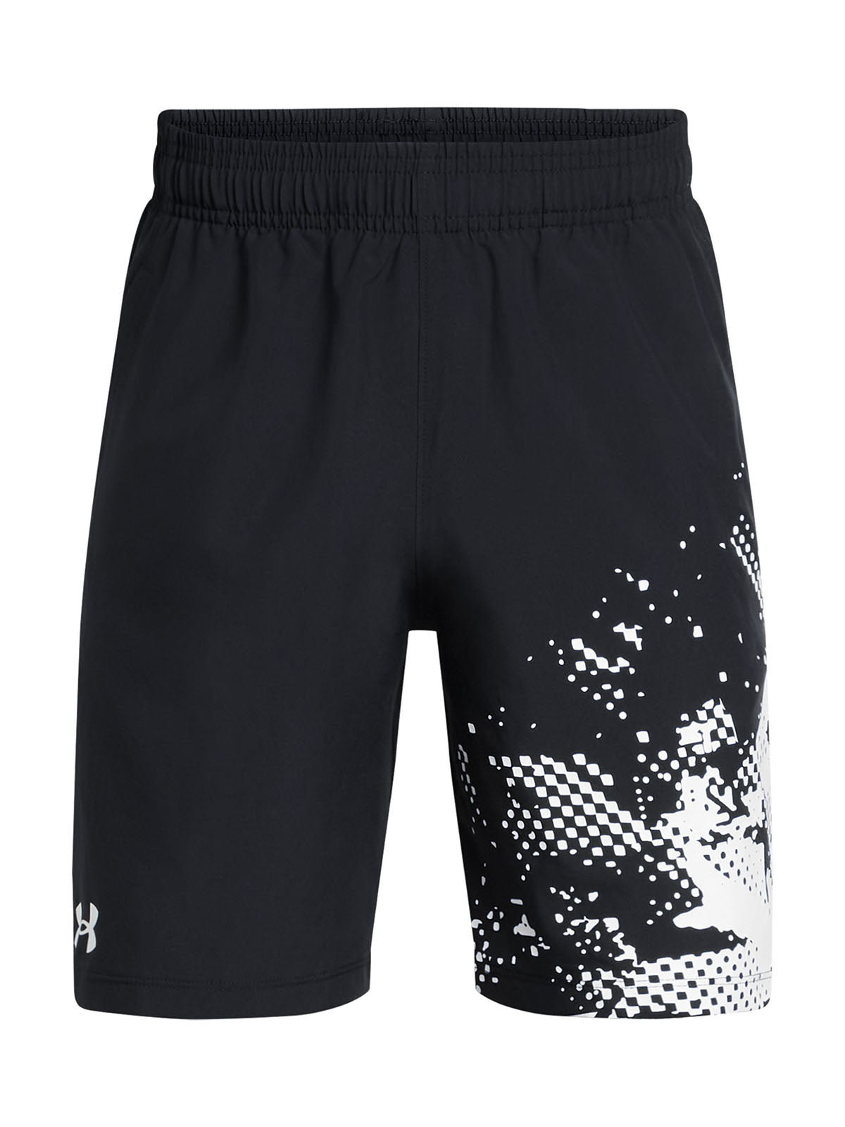 Shorts UA Tech Woven Graphic negro para niño
