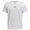 Polera manga corta Under Armour big win blanco para niños