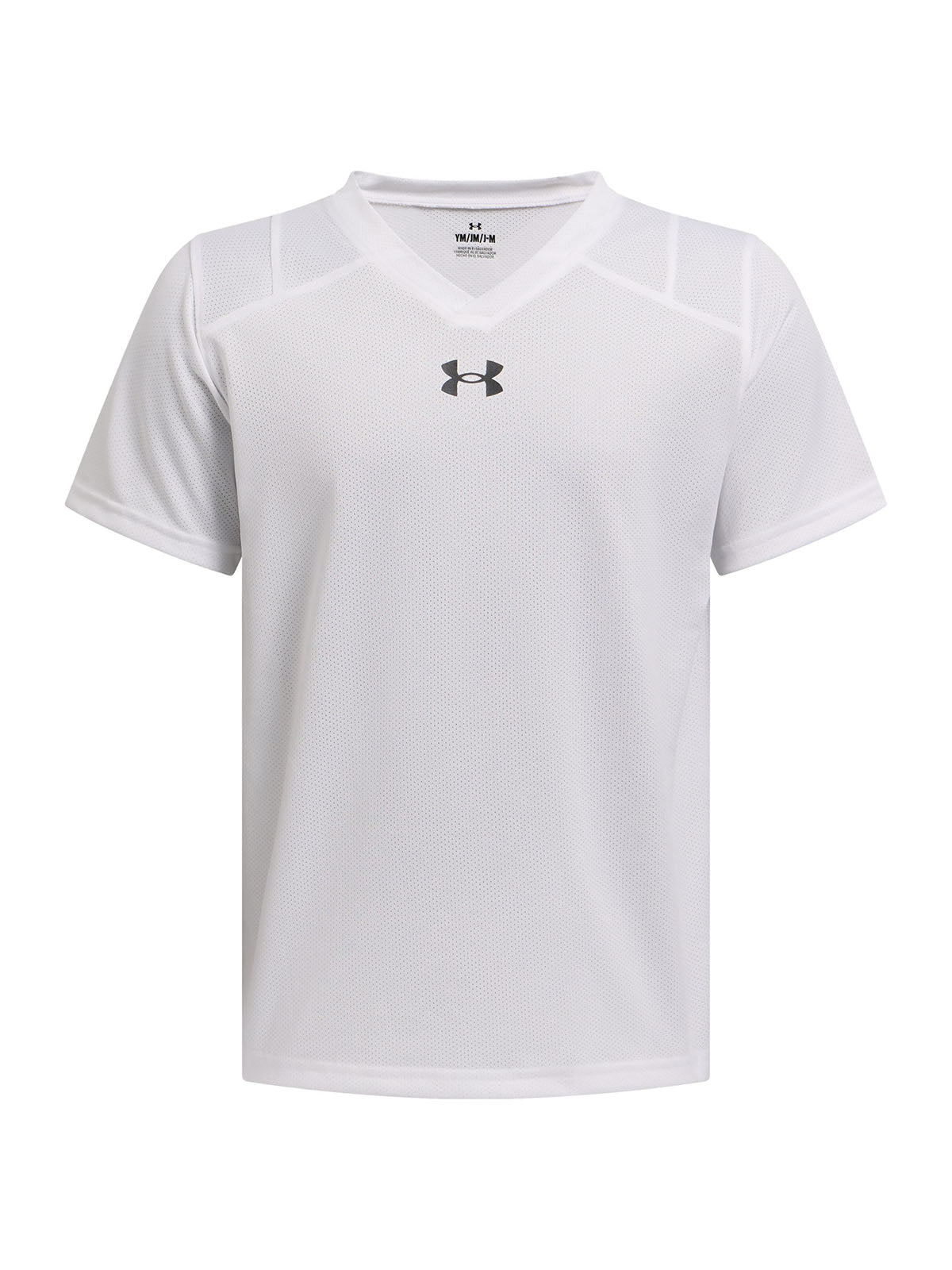 Polera manga corta Under Armour big win blanco para niños