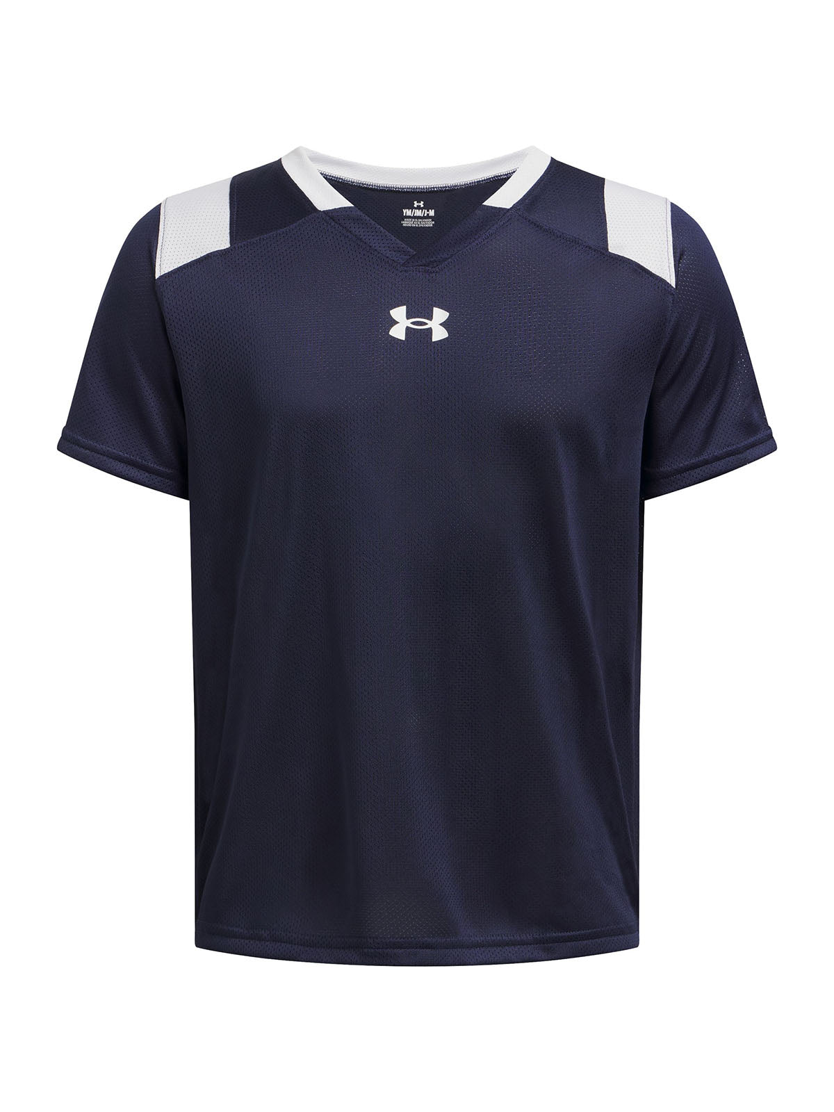 Polera manga corta Under Armour big win azul marino para niños