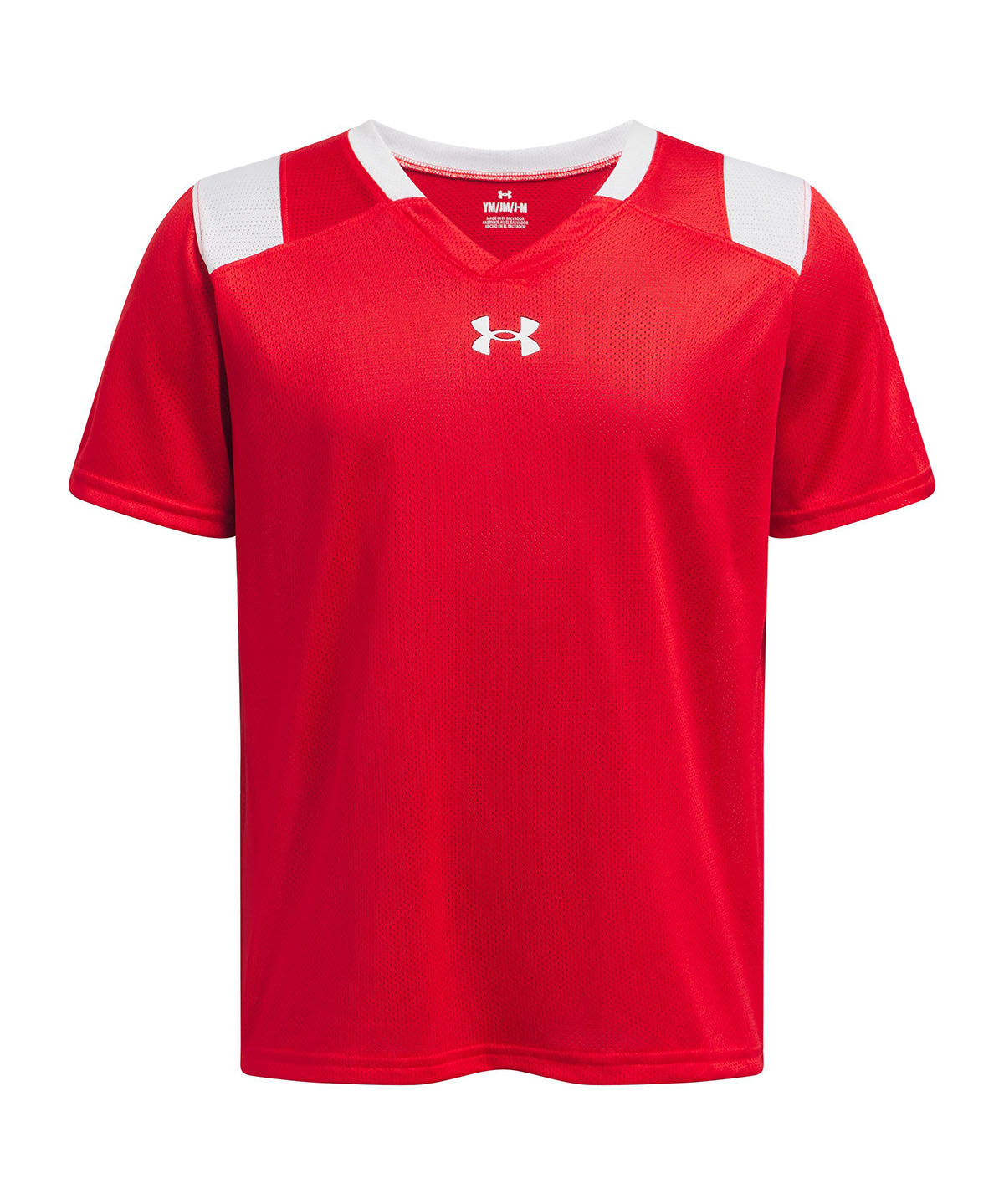 Polera manga corta Under Armour big win rojo para niños