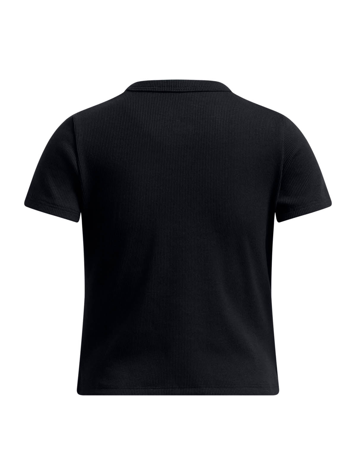 Polera manga corta Lifestyle para niña Rival Rib negro Under Armour
