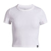 Polera manga corta Lifestyle para niña Rival Rib blanco Under Armour