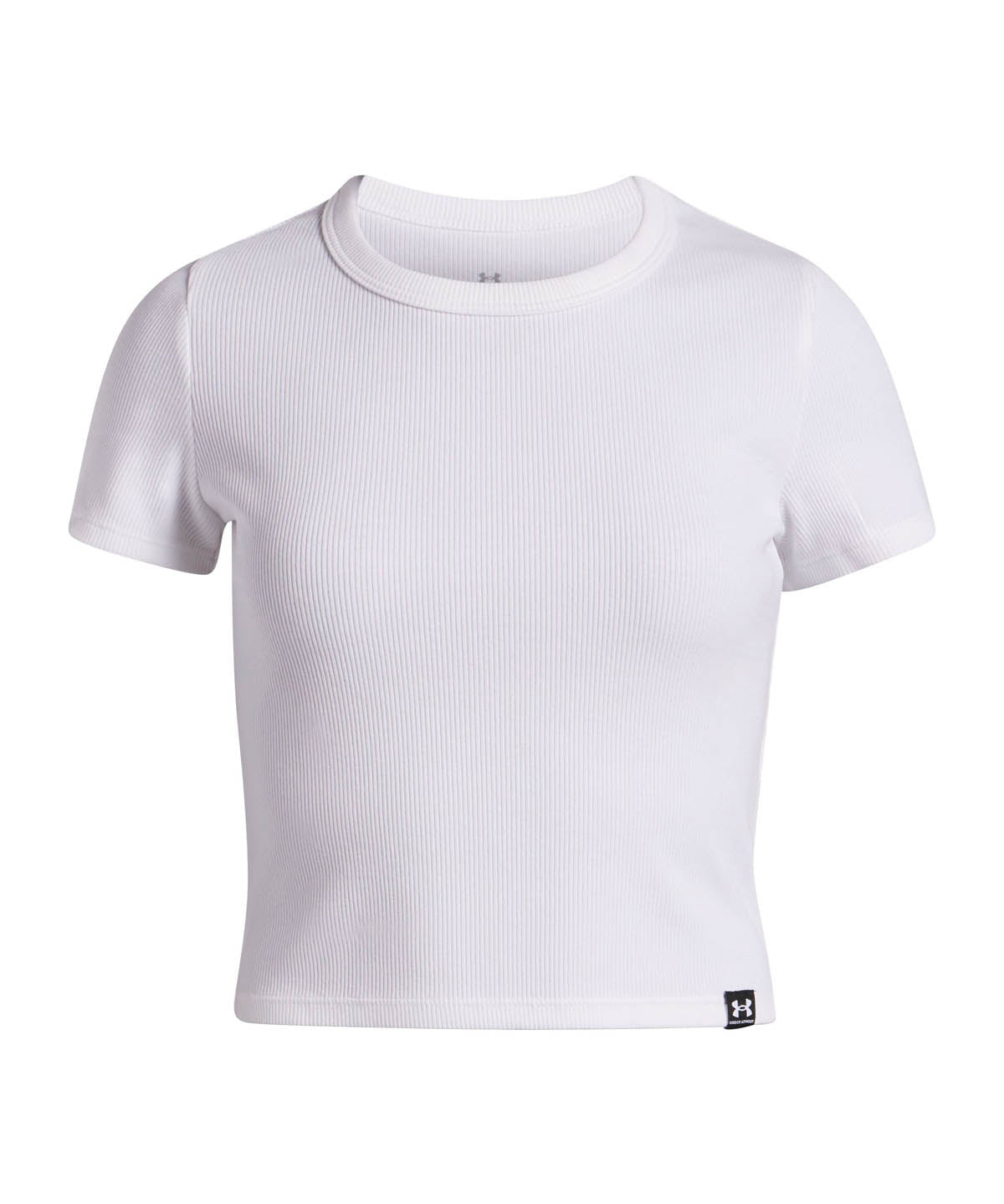 Polera manga corta Lifestyle para niña Rival Rib blanco Under Armour