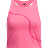 Polera sin mangas Under Armour motion crop rosado para niñas
