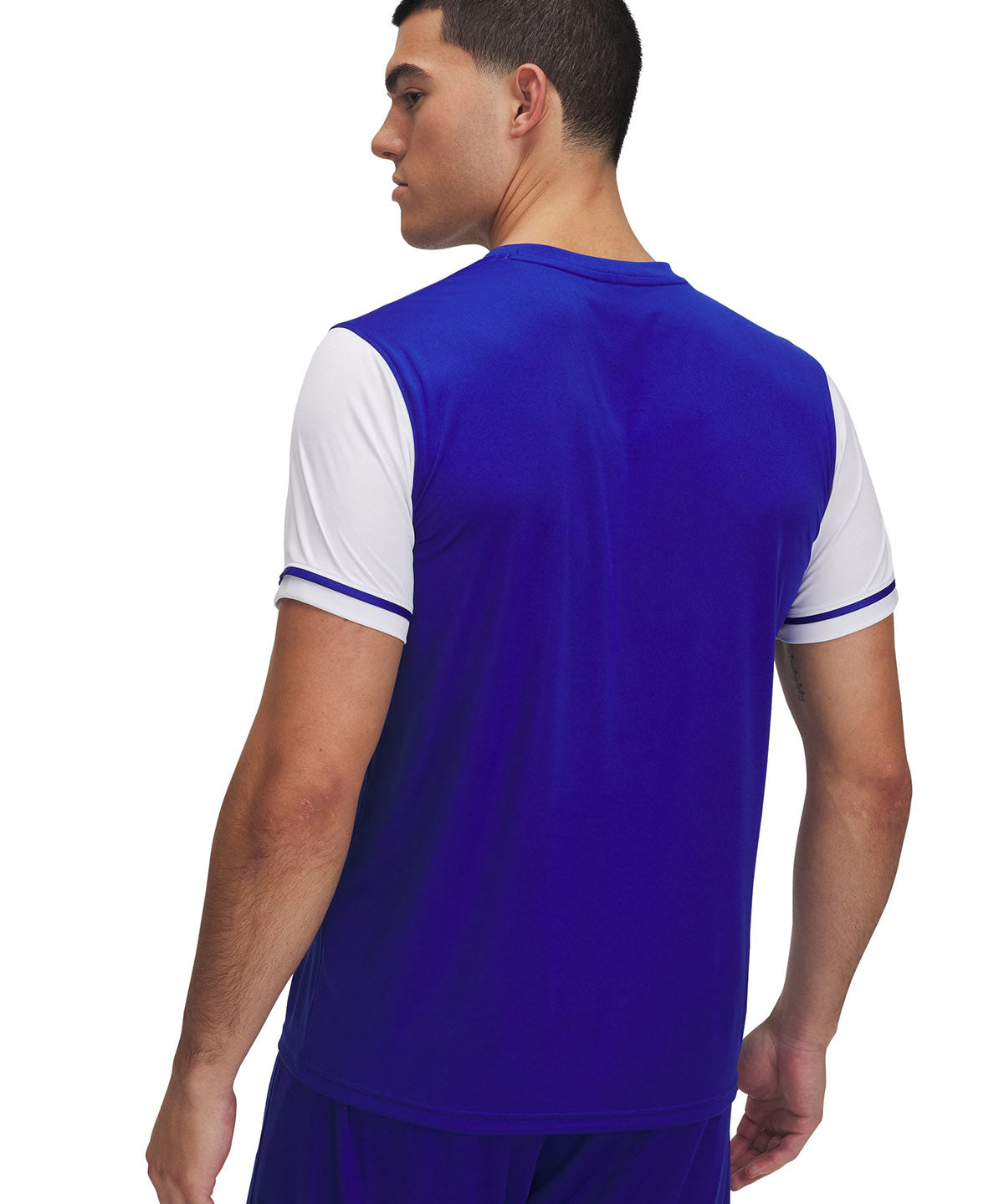 Polera manga corta UA Challenger azul para hombre