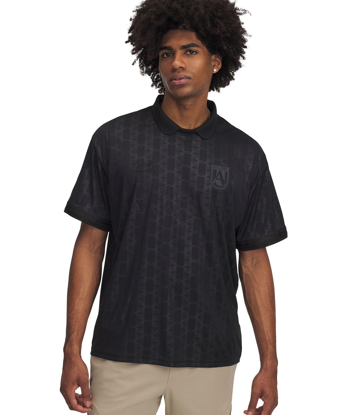 Polera manga corta UA 96 Terrace negro para hombre