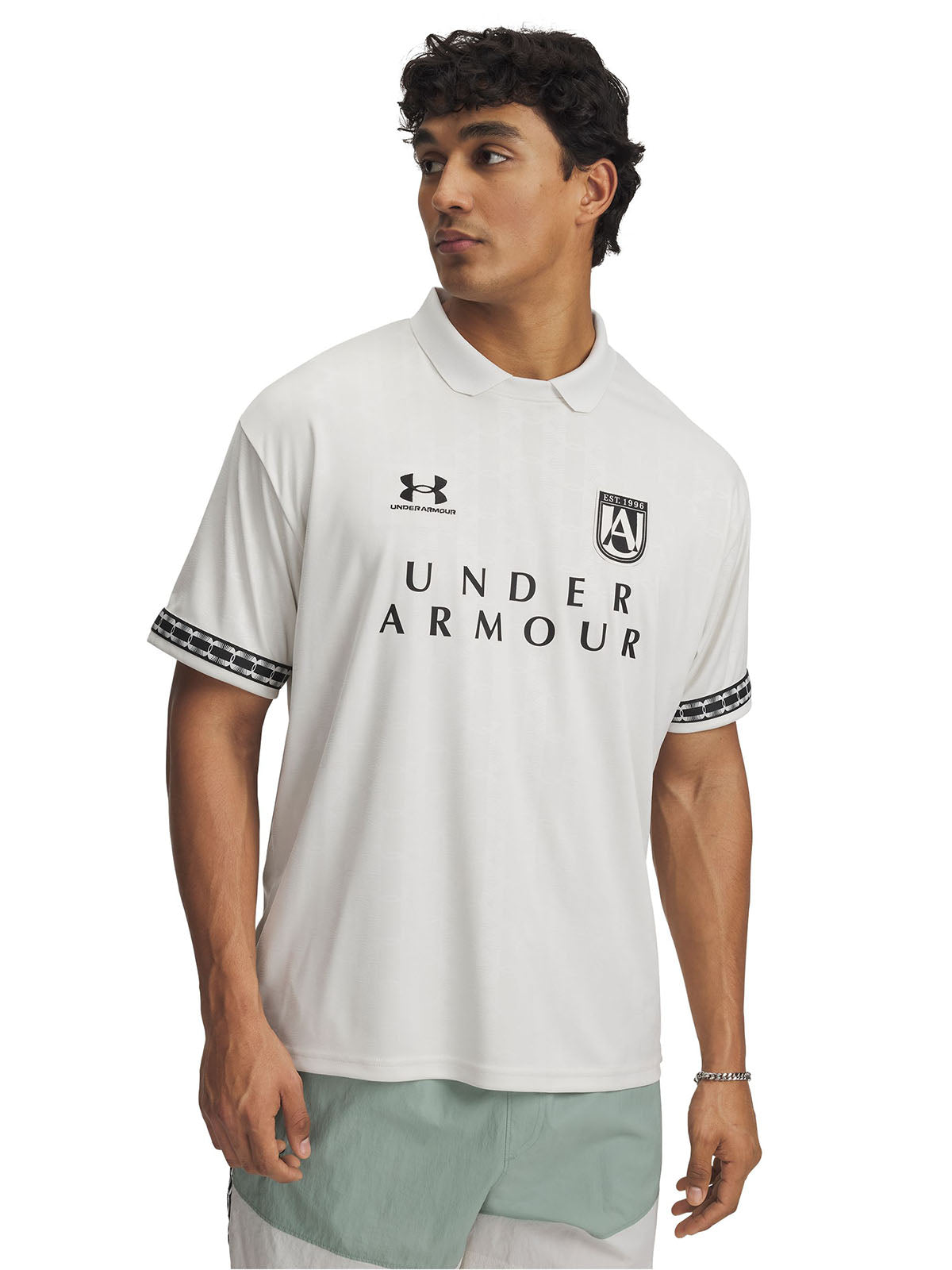 Polera manga corta UA 96 Terrace blanco para hombre