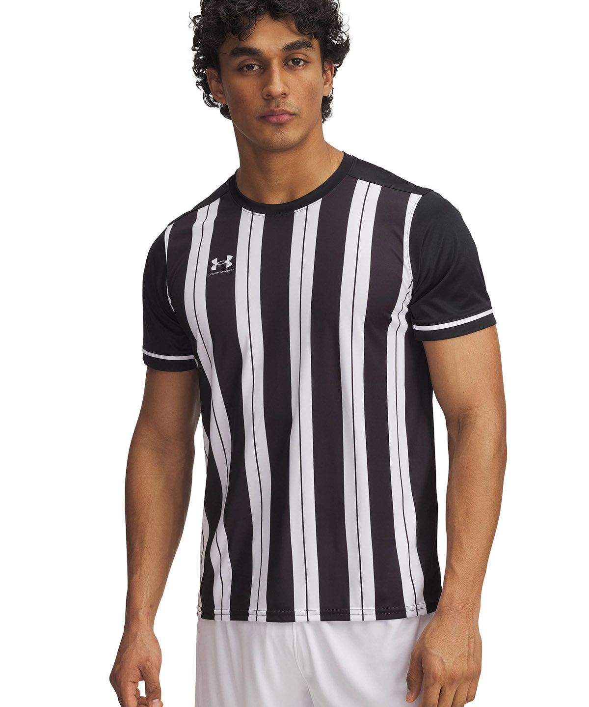 Polera manga corta UA Challenger negro para hombre