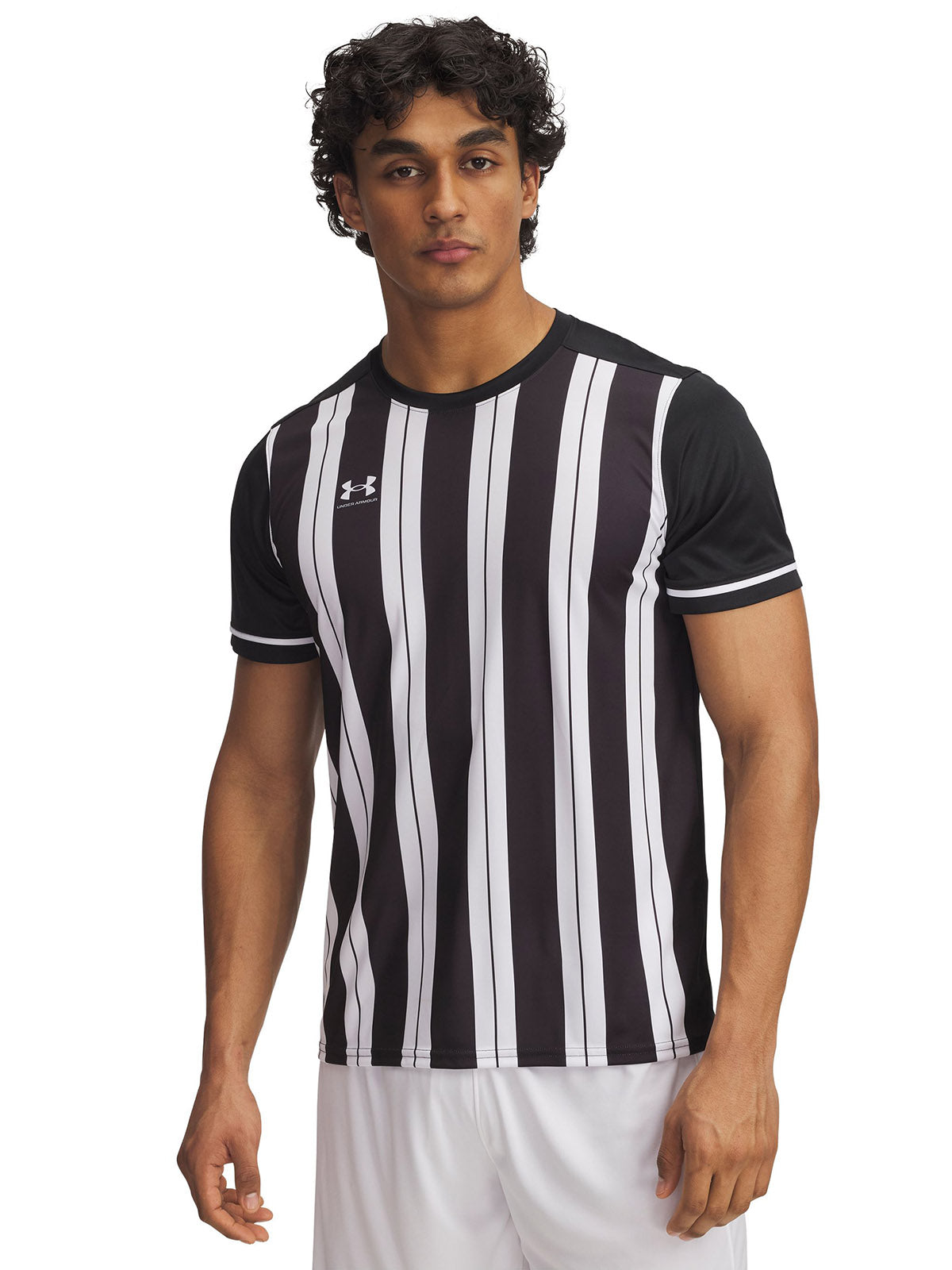 Polera manga corta UA Challenger negro para hombre