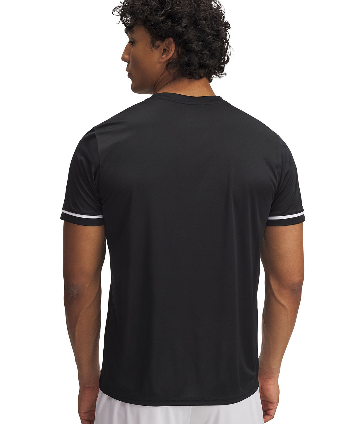 Polera manga corta UA Challenger negro para hombre