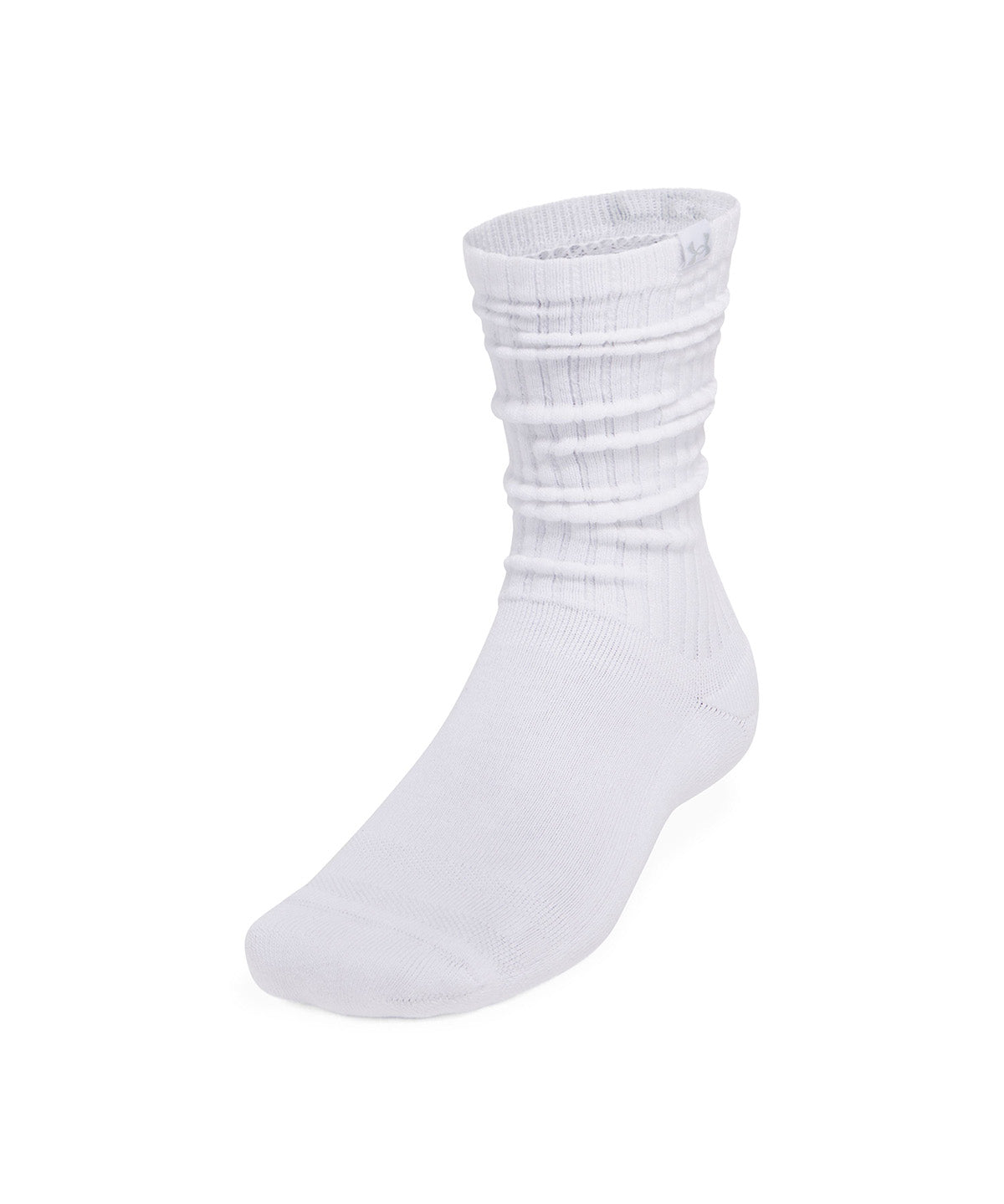 Calcetín unisex Under Armour sportstyle scrunch 2-pack crew blanco