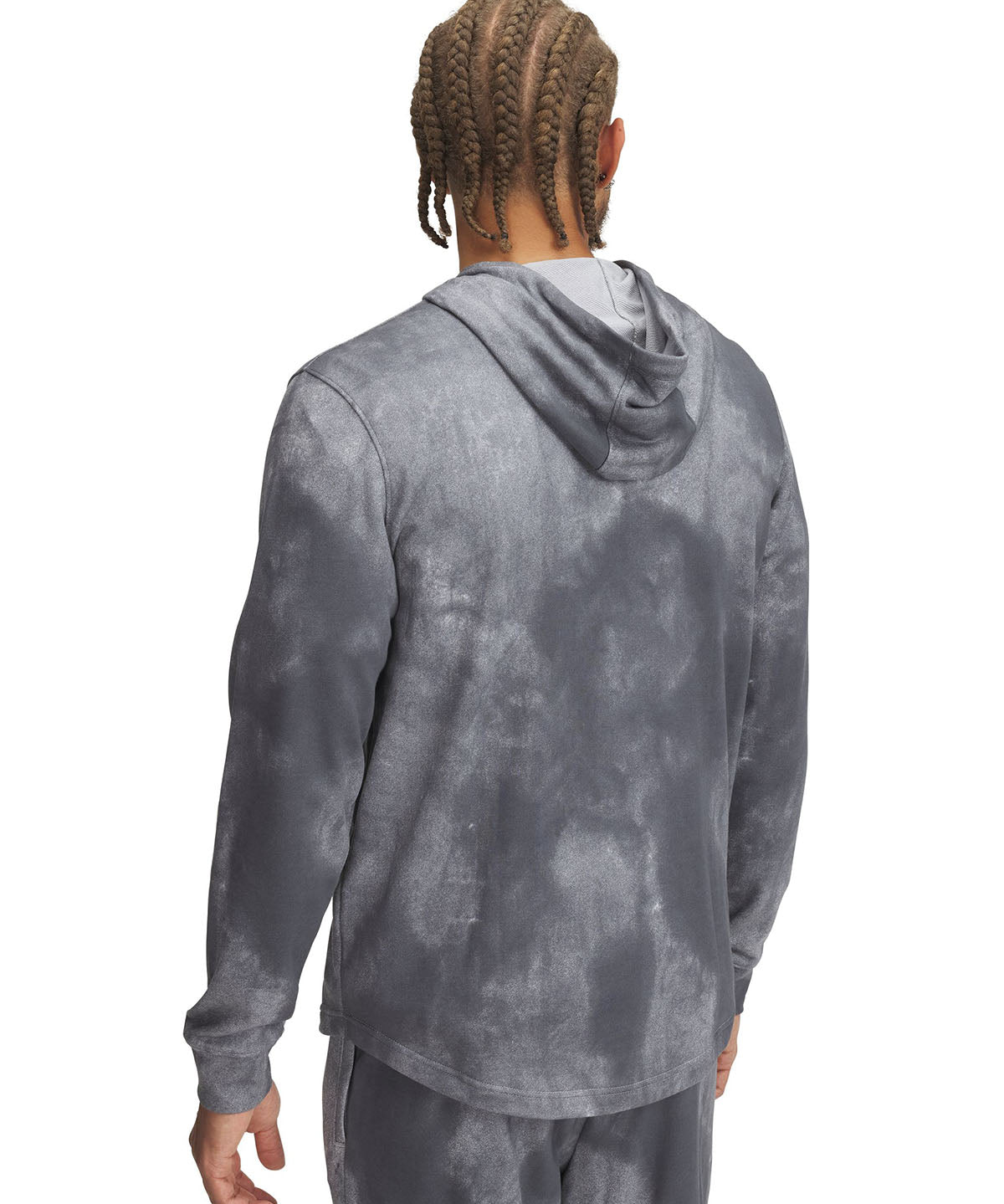 Polerón UA Rival Terry Printed gris para hombre