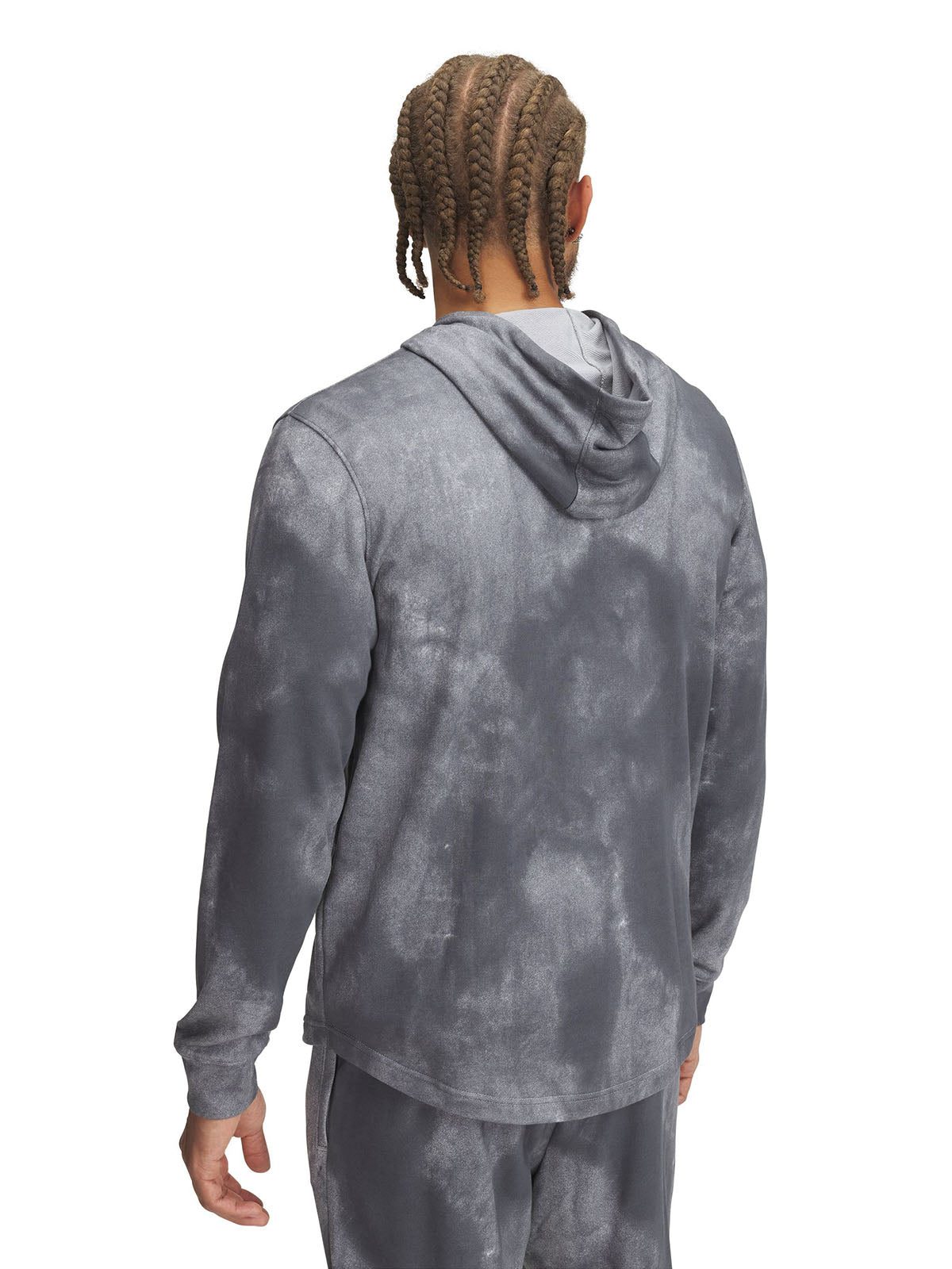 Polerón UA Rival Terry Printed gris para hombre