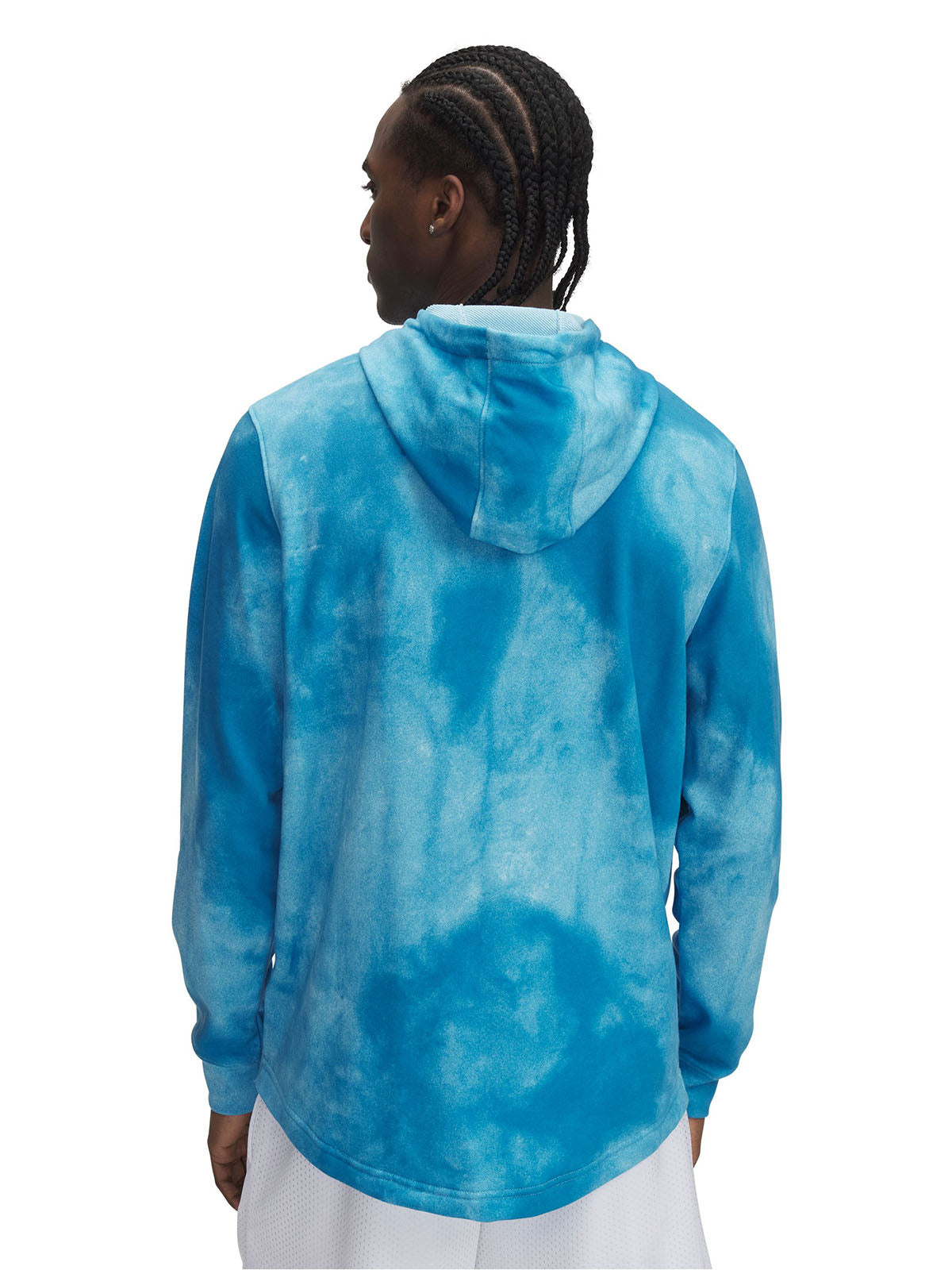 Polerón UA Rival Terry Printed azul para hombre