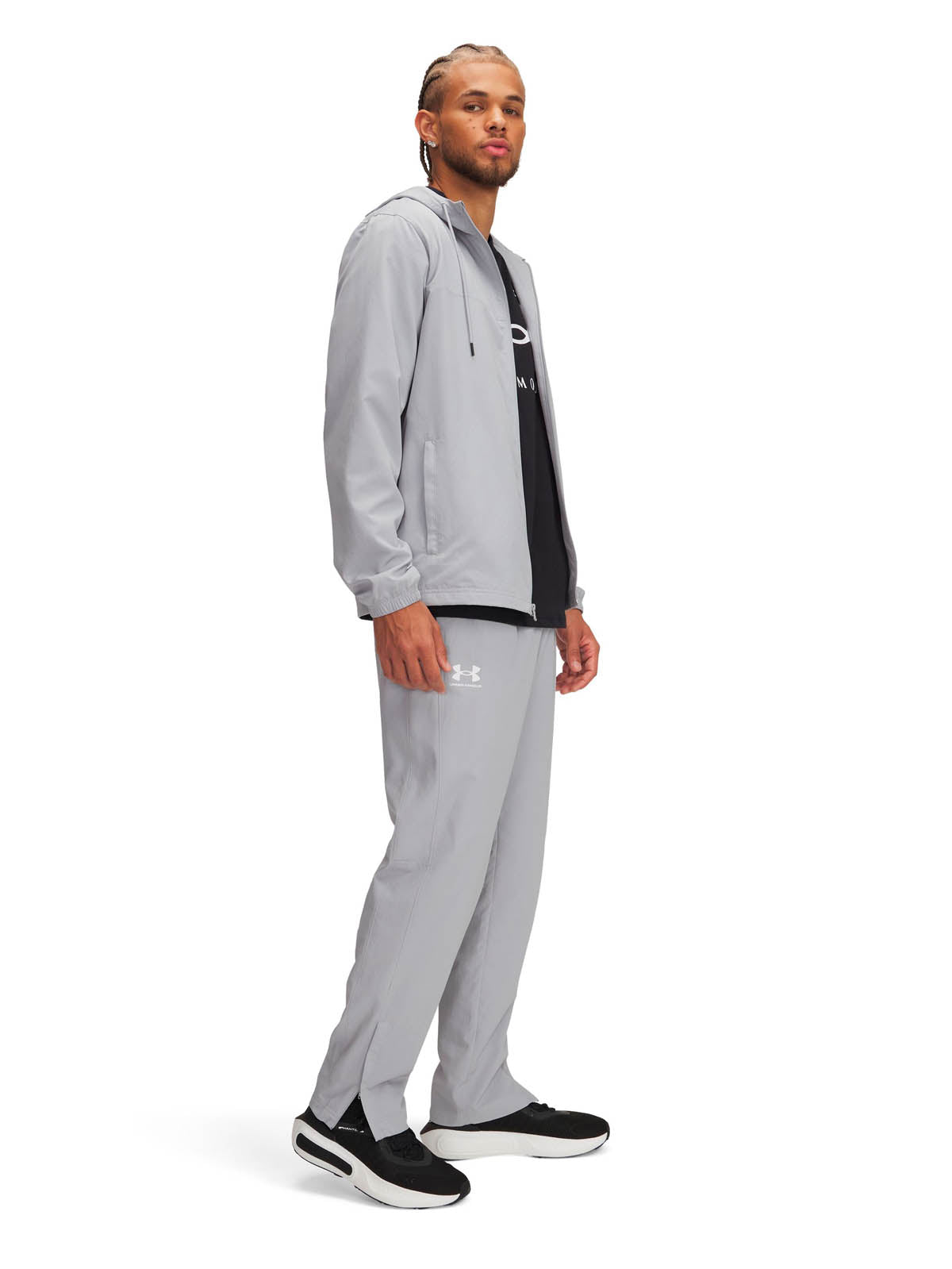 Cortaviento Lifestyle para hombre Rival Woven Gris Under Armour