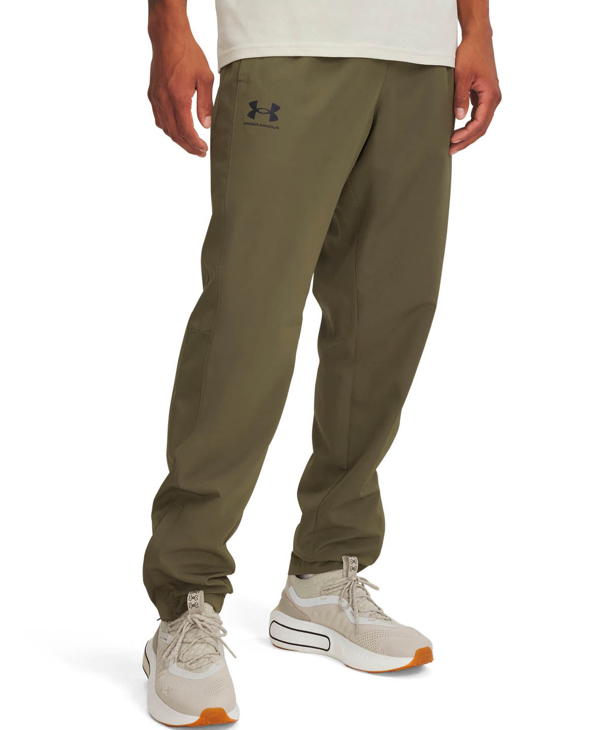 Cortaviento Lifestyle para hombre Rival Woven Verde Under Armour