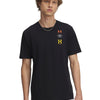 Polera manga corta Under Armour evol logo negro para hombre