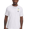 Polera manga corta Under Armour evol logo blanco para hombre