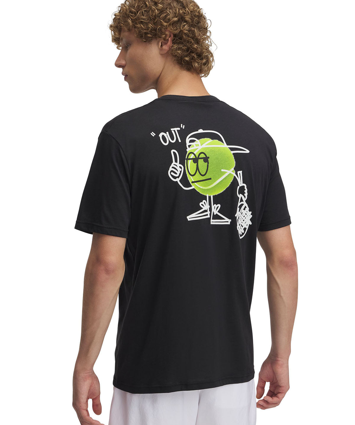 Polera manga corta Under Armour racquet club negro para hombre