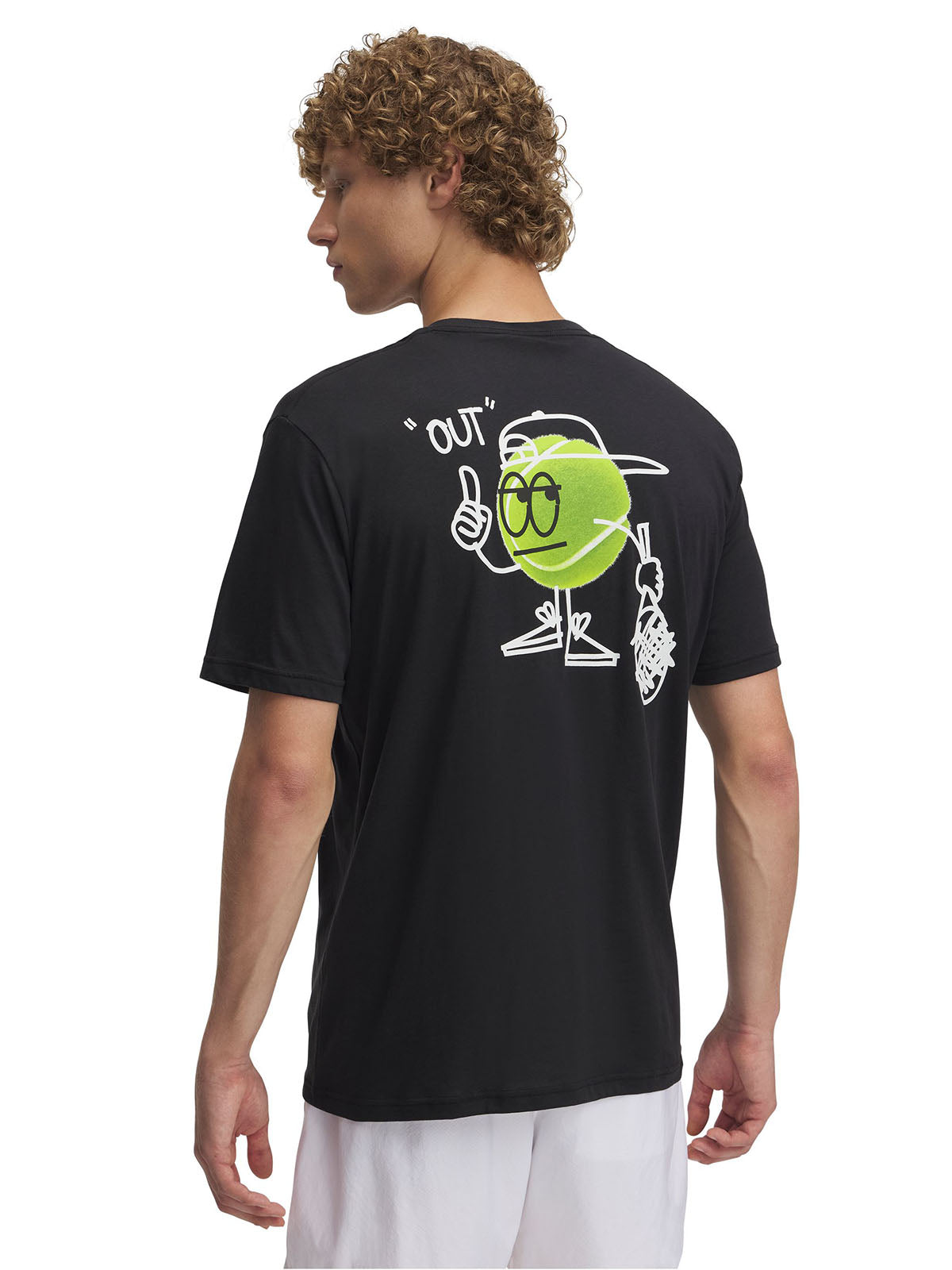 Polera manga corta Under Armour racquet club negro para hombre