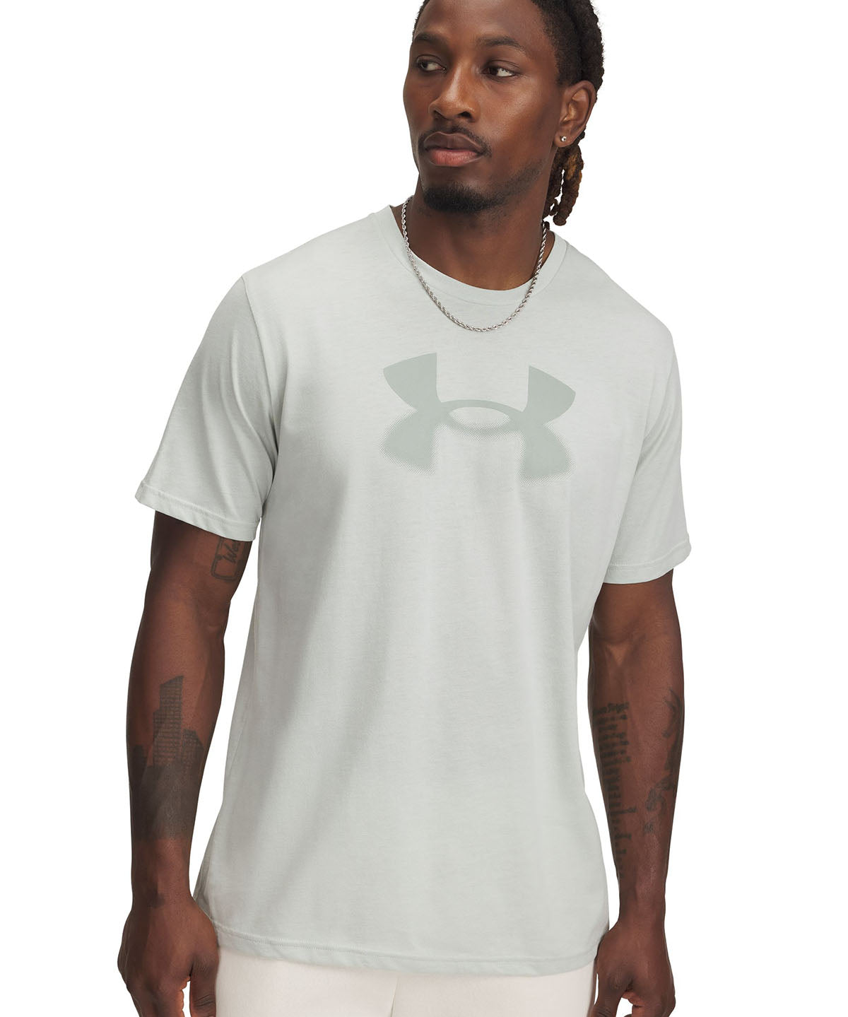 Polera manga corta UA Reflective verde para hombre