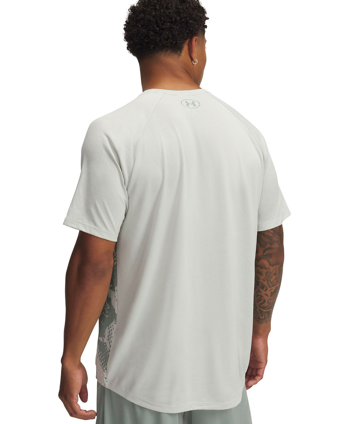 Polera manga corta UA Tech Fade verde para hombre