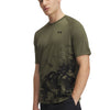 Polera manga corta Under Armour tech fade verde para hombre