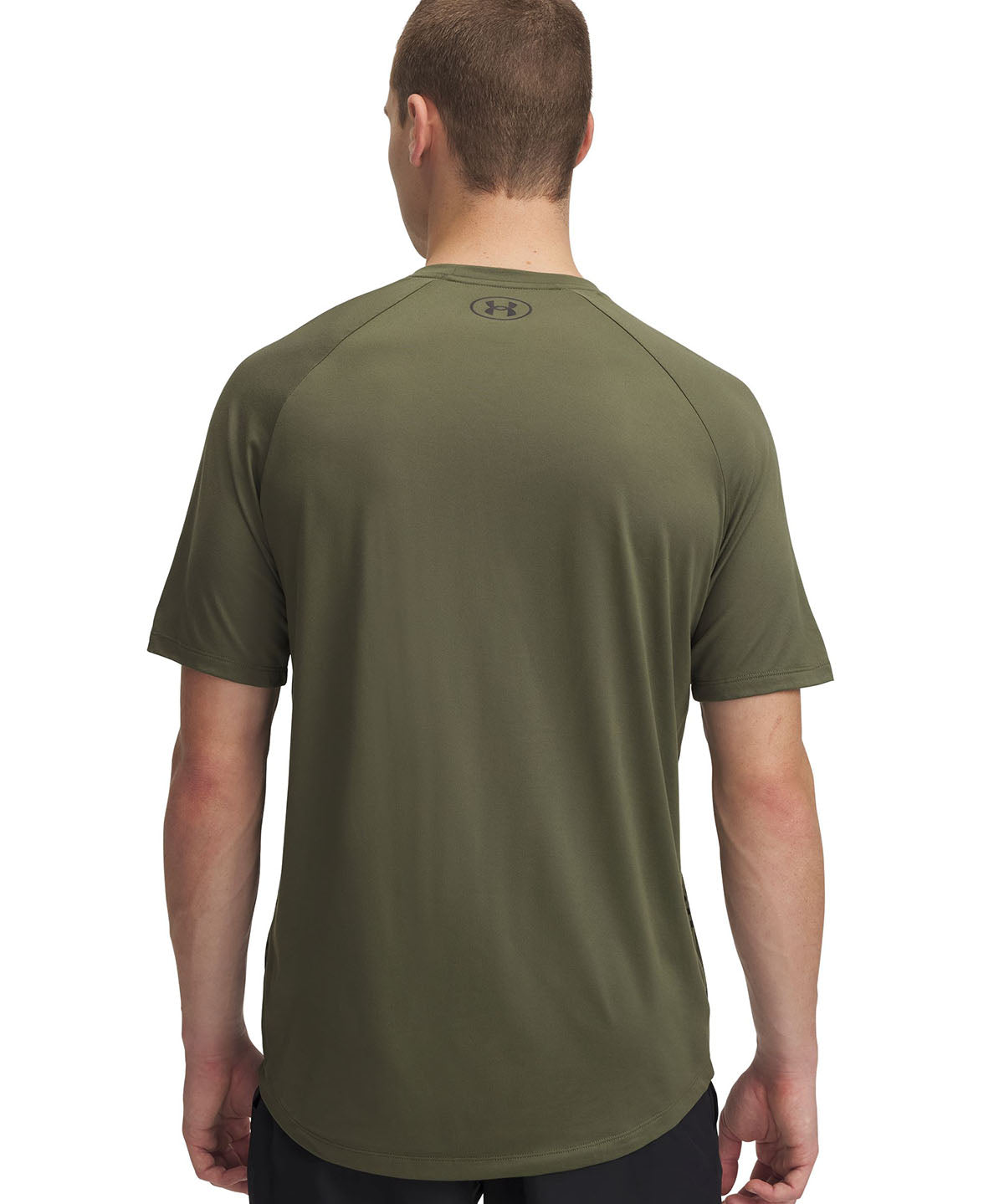 Polera manga corta Under Armour tech fade verde para hombre