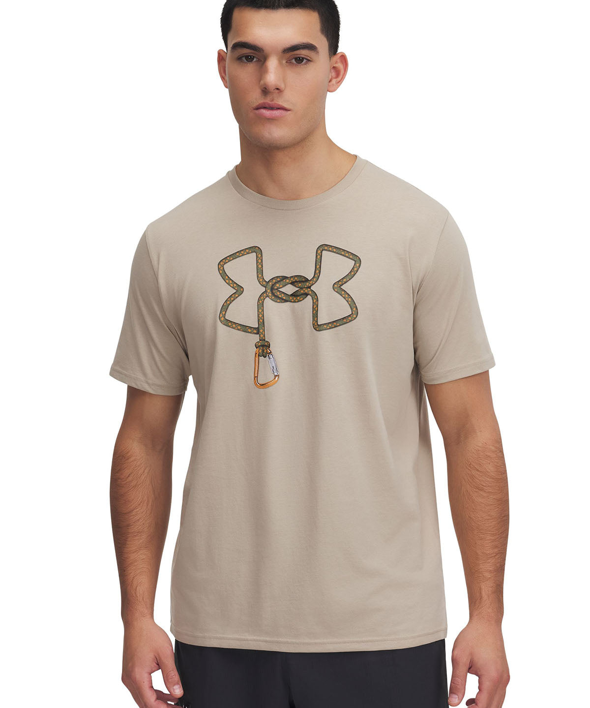 Polera manga corta Under Armour outdoor rope café para hombre