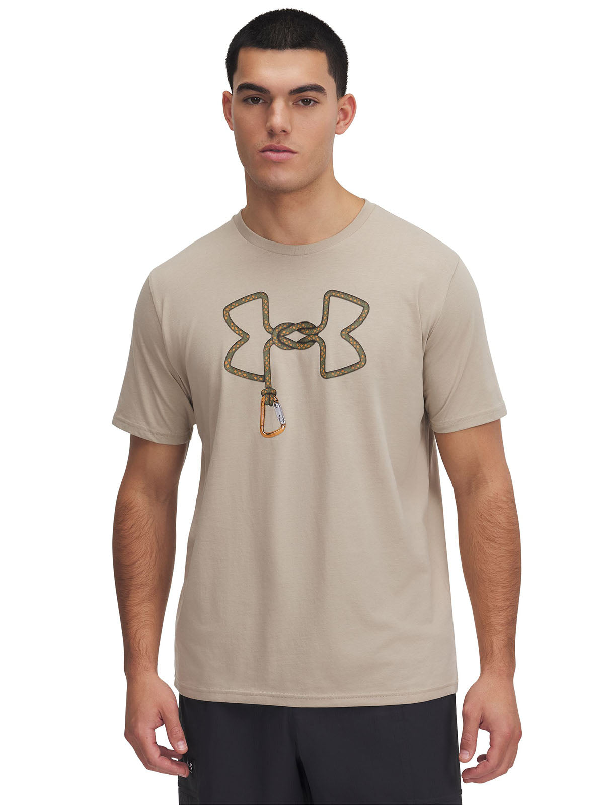 Polera manga corta Under Armour outdoor rope café para hombre