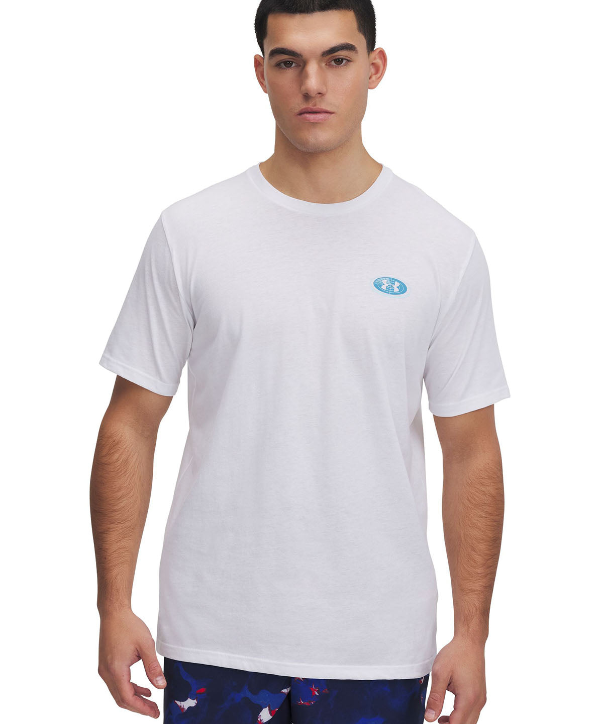 Polera manga corta Under Armour outdoor map blanco para hombre