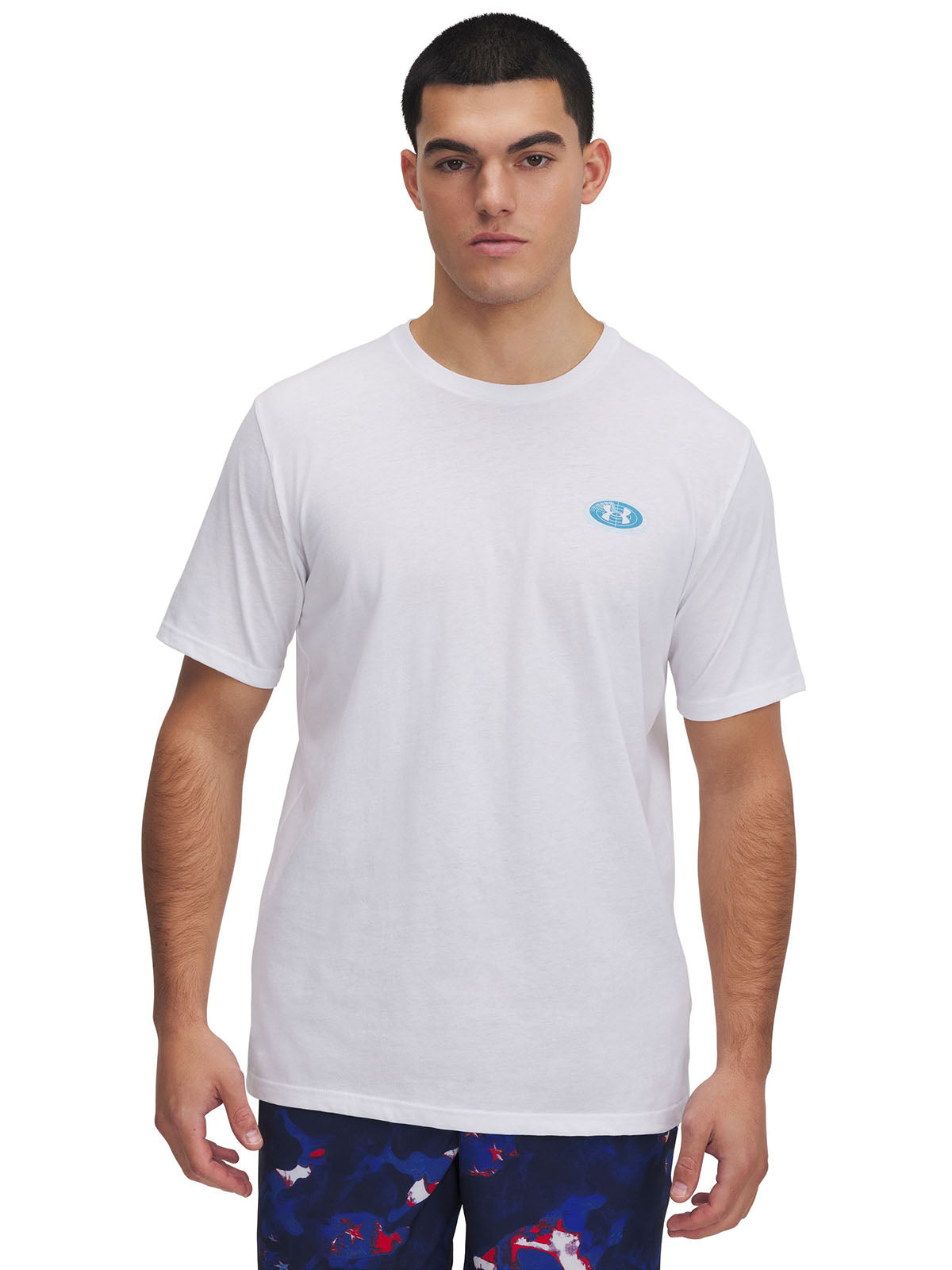 Polera manga corta Under Armour outdoor map blanco para hombre