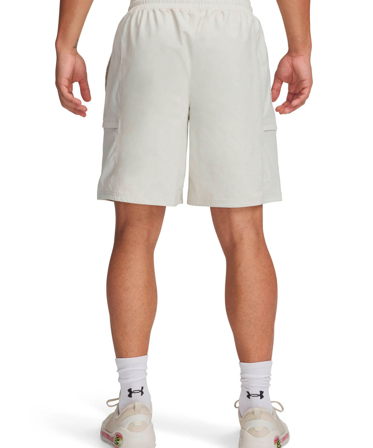 Shorts UA Curry Woven blanco para hombre