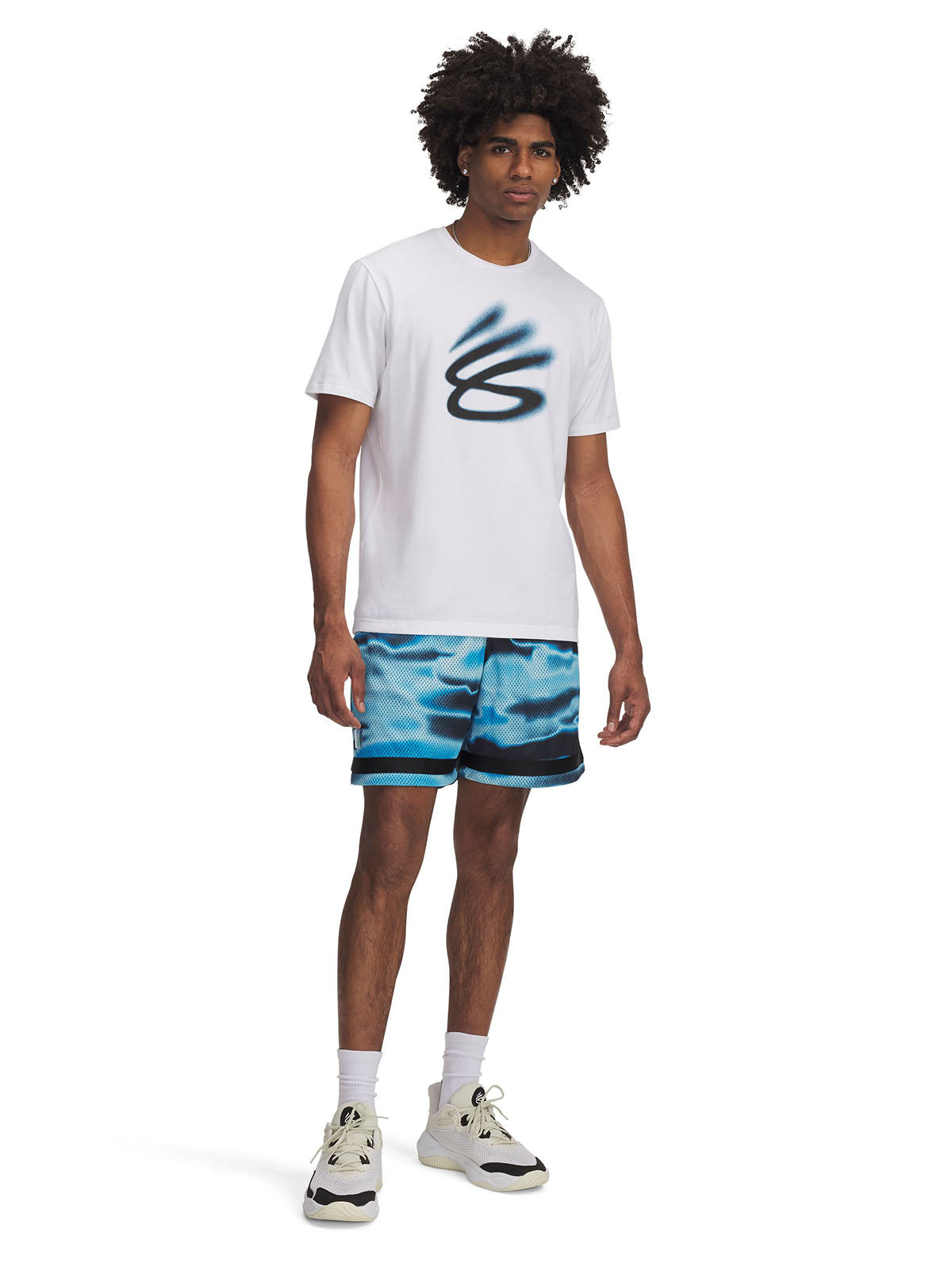 Shorts Curry statement azul marino para hombre Under Armour