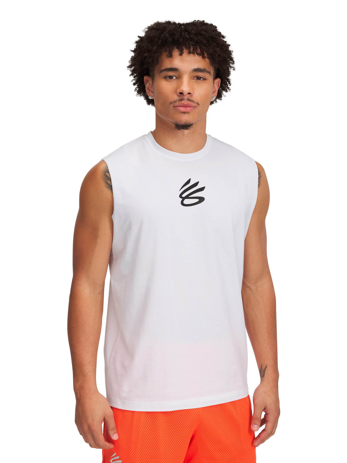 Polera sin mangas Curry blanco para hombre Under Armour