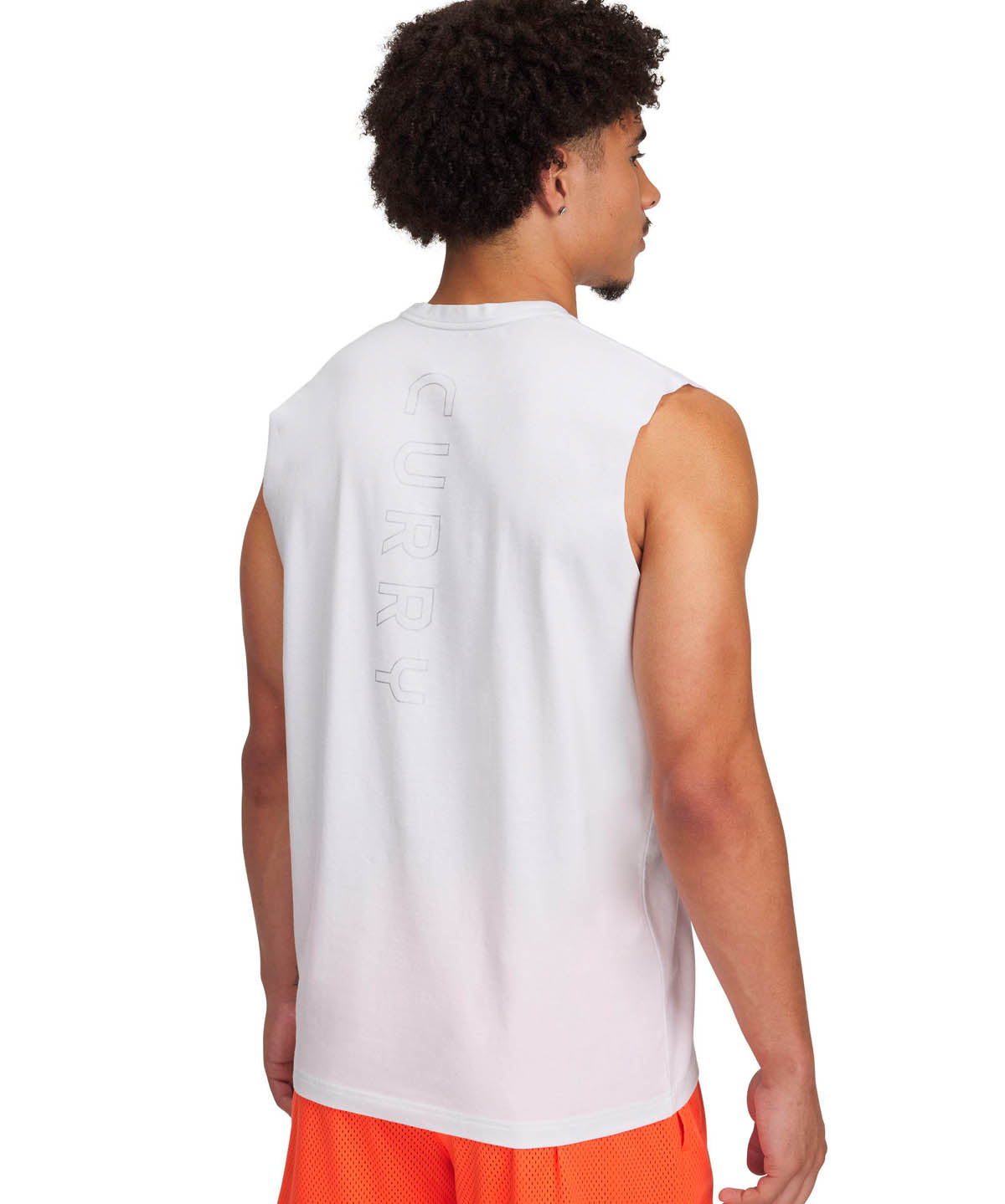 Polera sin mangas Curry blanco para hombre Under Armour