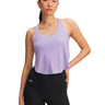Polera sin manga 2 en 1 de entrenamiento para mujer Motion morado Under Armour