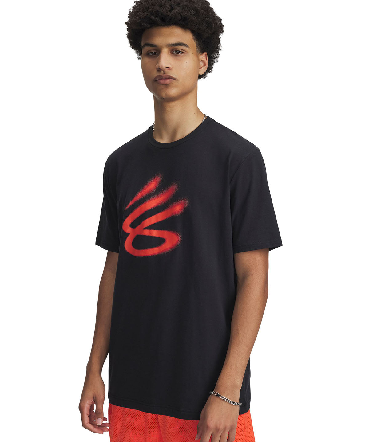 Polera manga corta Curry playable negro para hombre Under Armour